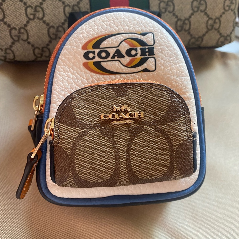 NWT coach, backpack, keychain